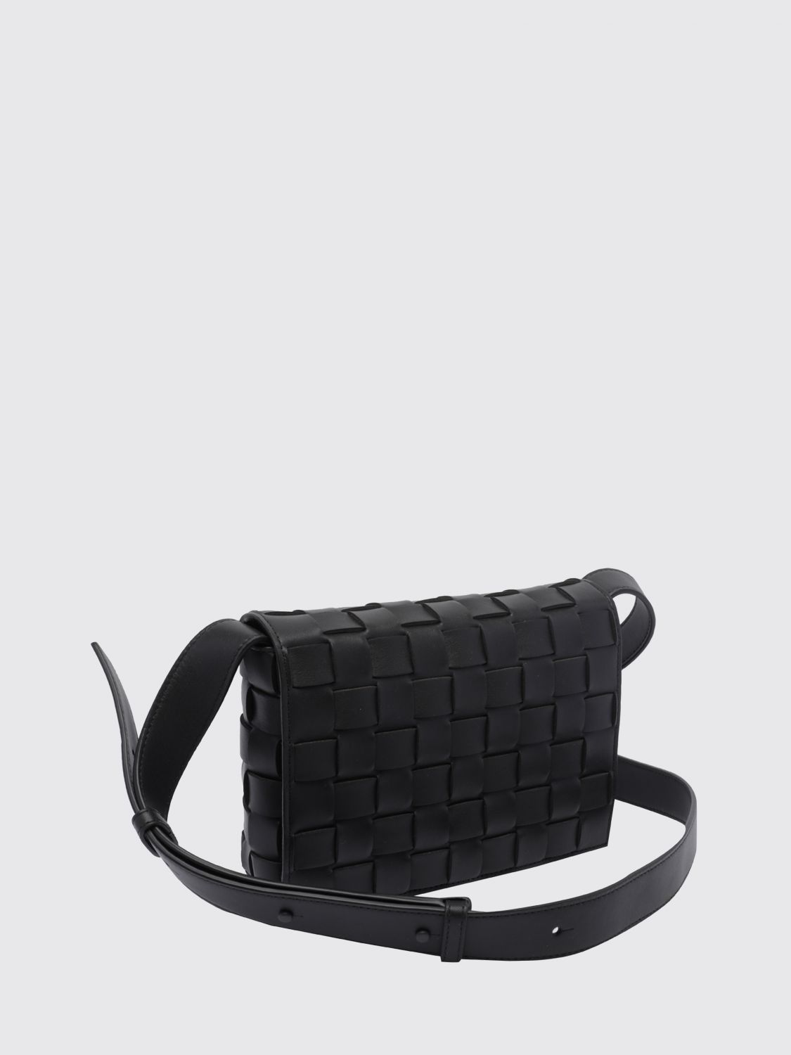 Bottega Veneta Men Bottega Veneta Orto Crossbody Bag In Woven Calfskin Leather BOTTEGA VENETA