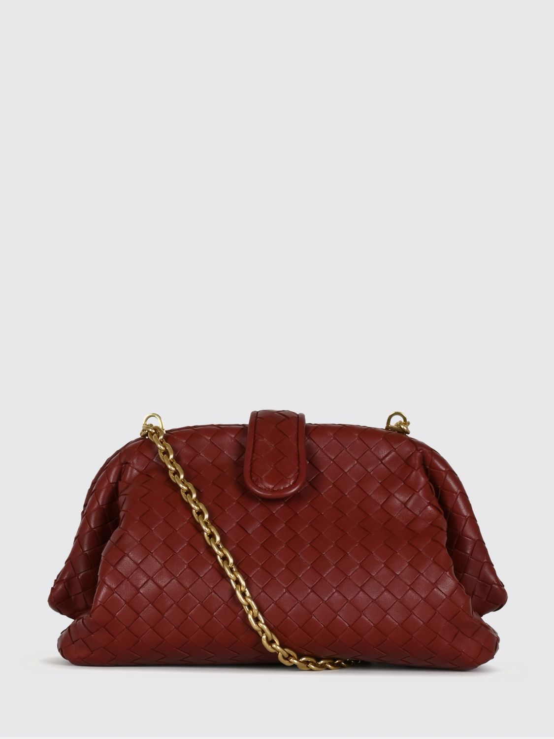 Bottega Veneta Women Bottega Veneta Lauren 1980 Intrecciato Lambskin Clutch With Strap BOTTEGA VENETA
