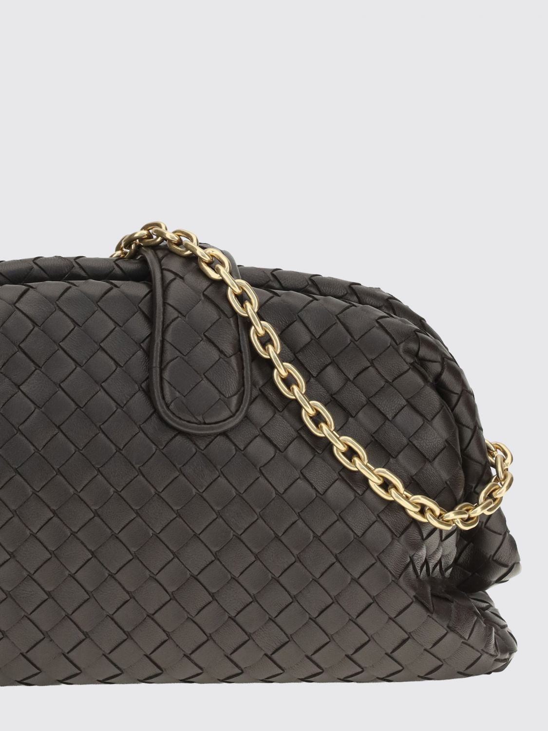 Bottega Veneta Women Bottega Veneta Lauren 1980 Intrecciato Lambskin Clutch With Strap BOTTEGA VENETA