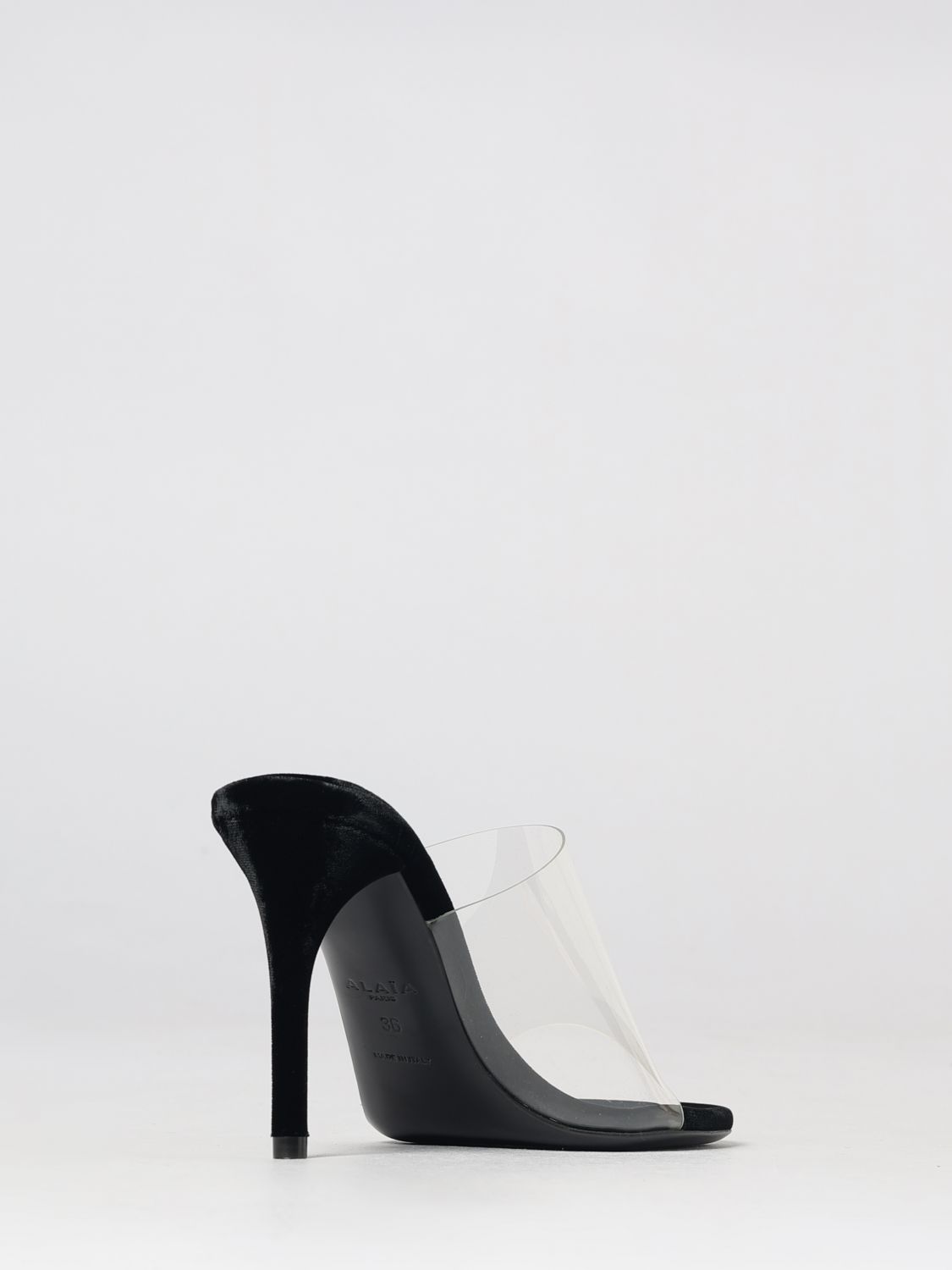 AlaiA Women Alaia Lambskin Mules With Fringes And High Stiletto Heel ALAIA