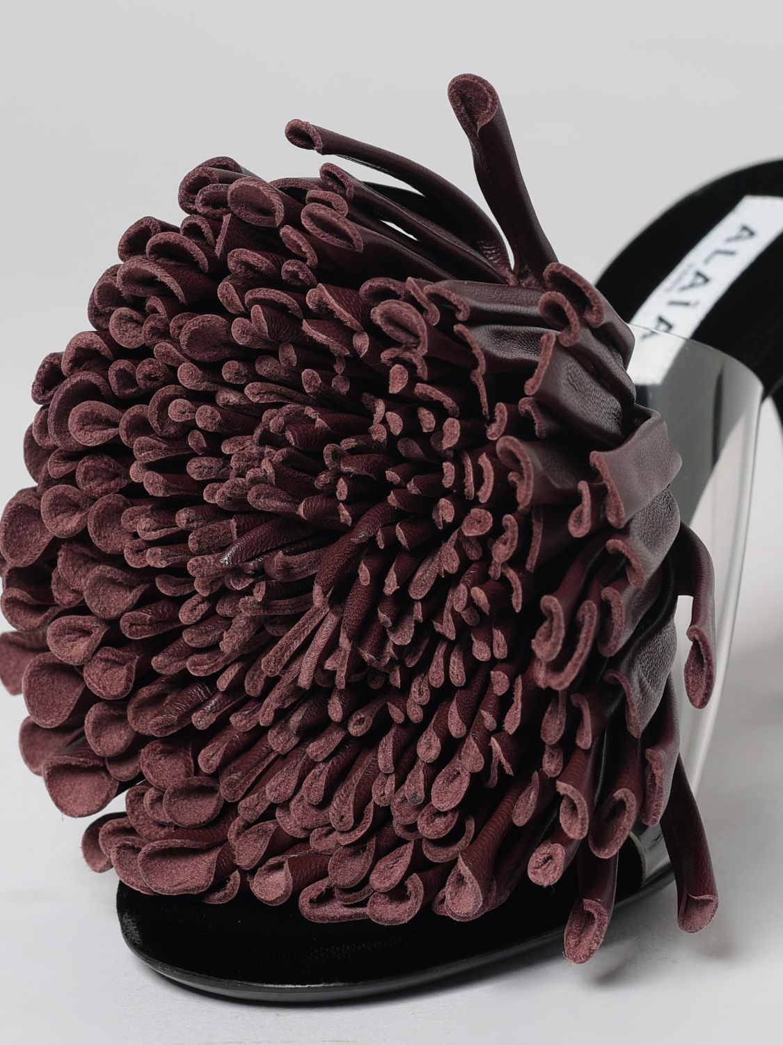 AlaiA Women Alaia Lambskin Mules With Fringes And High Stiletto Heel ALAIA