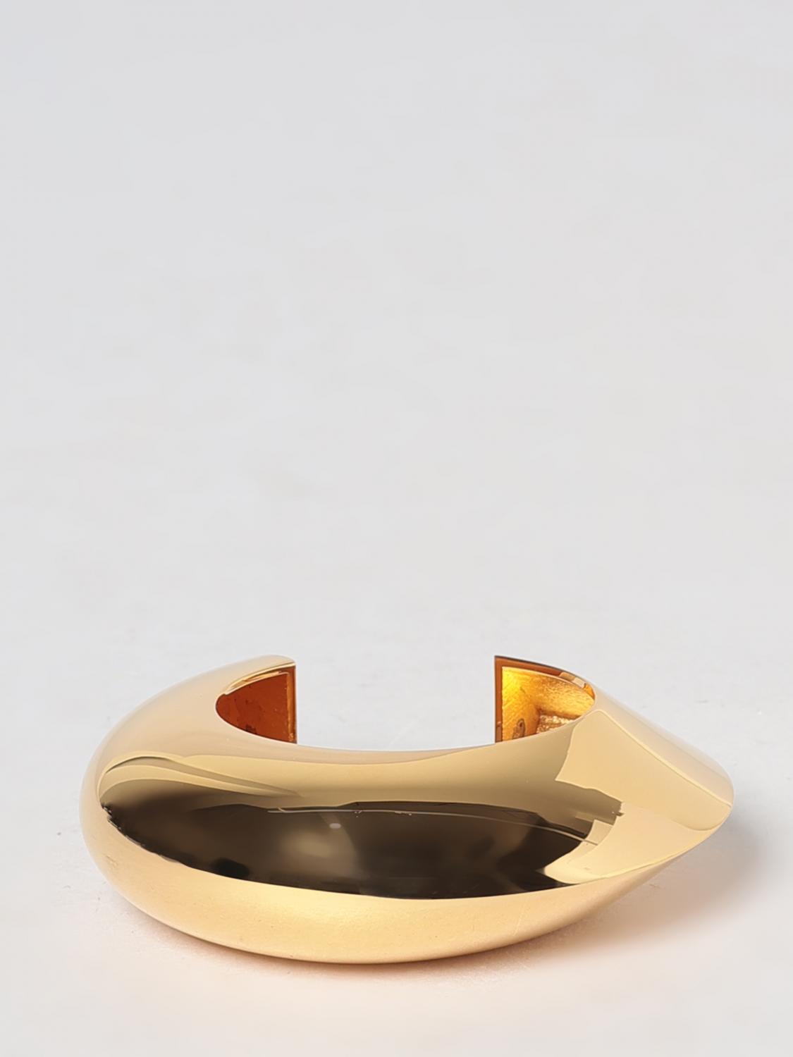 Alai�A Women Alaia Edge Engraved-Logo Chrome-Plated Brass Cuff Bracelet ALAIA