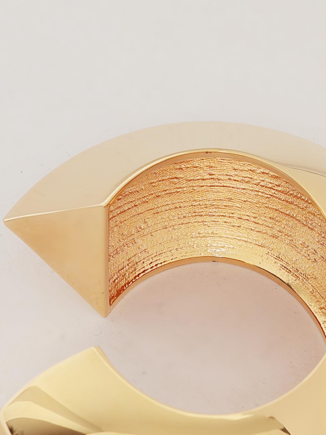 Alai�A Women Alaia Edge Engraved-Logo Chrome-Plated Brass Cuff Bracelet ALAIA