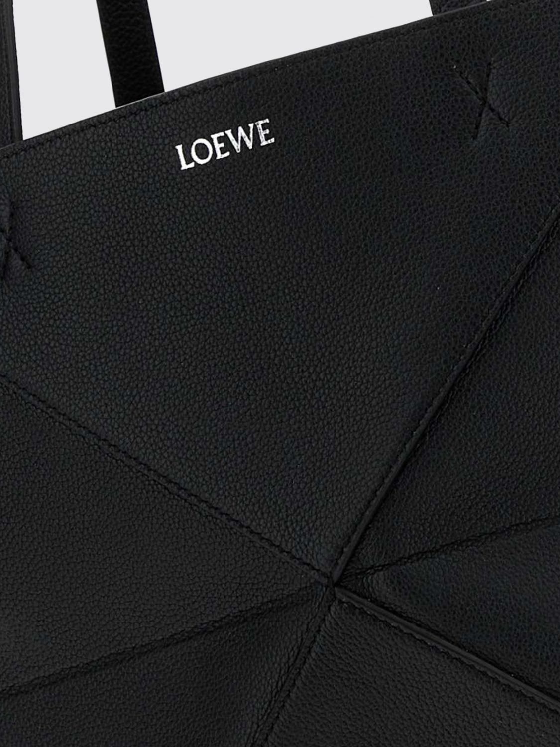 Loewe Women Loewe Large Puzzle Fold Calfskin Leather Tote Bag With Laminated Logo LOEWE