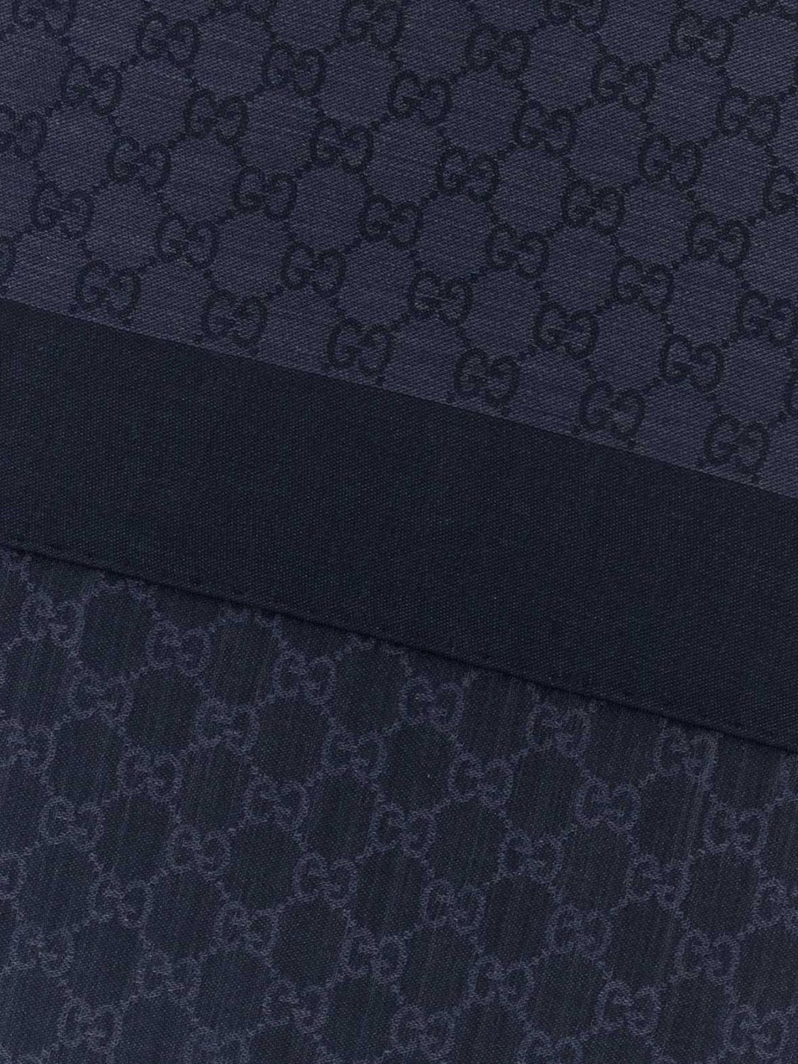 Gucci Men Gucci Jacquard Gg Wool And Silk-Blend Scarf GUCCI