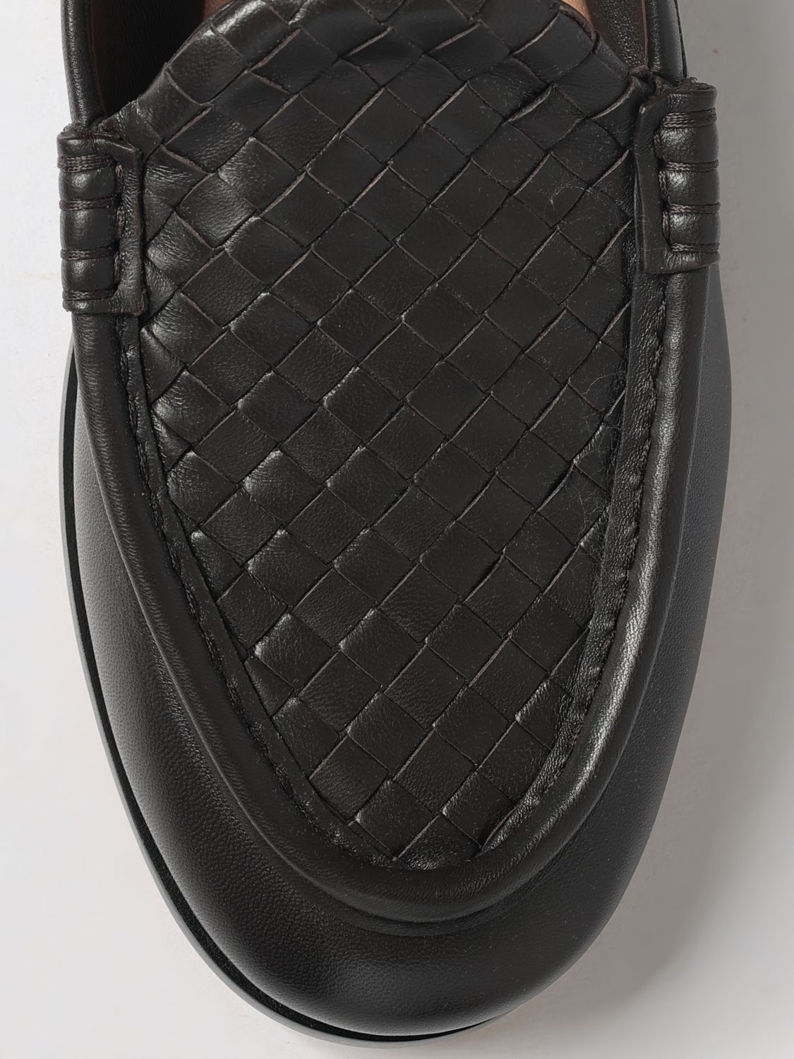 Bottega Veneta Men Silenzio Bottega Veneta Intrecciato Lambskin Leather Loafers BOTTEGA VENETA