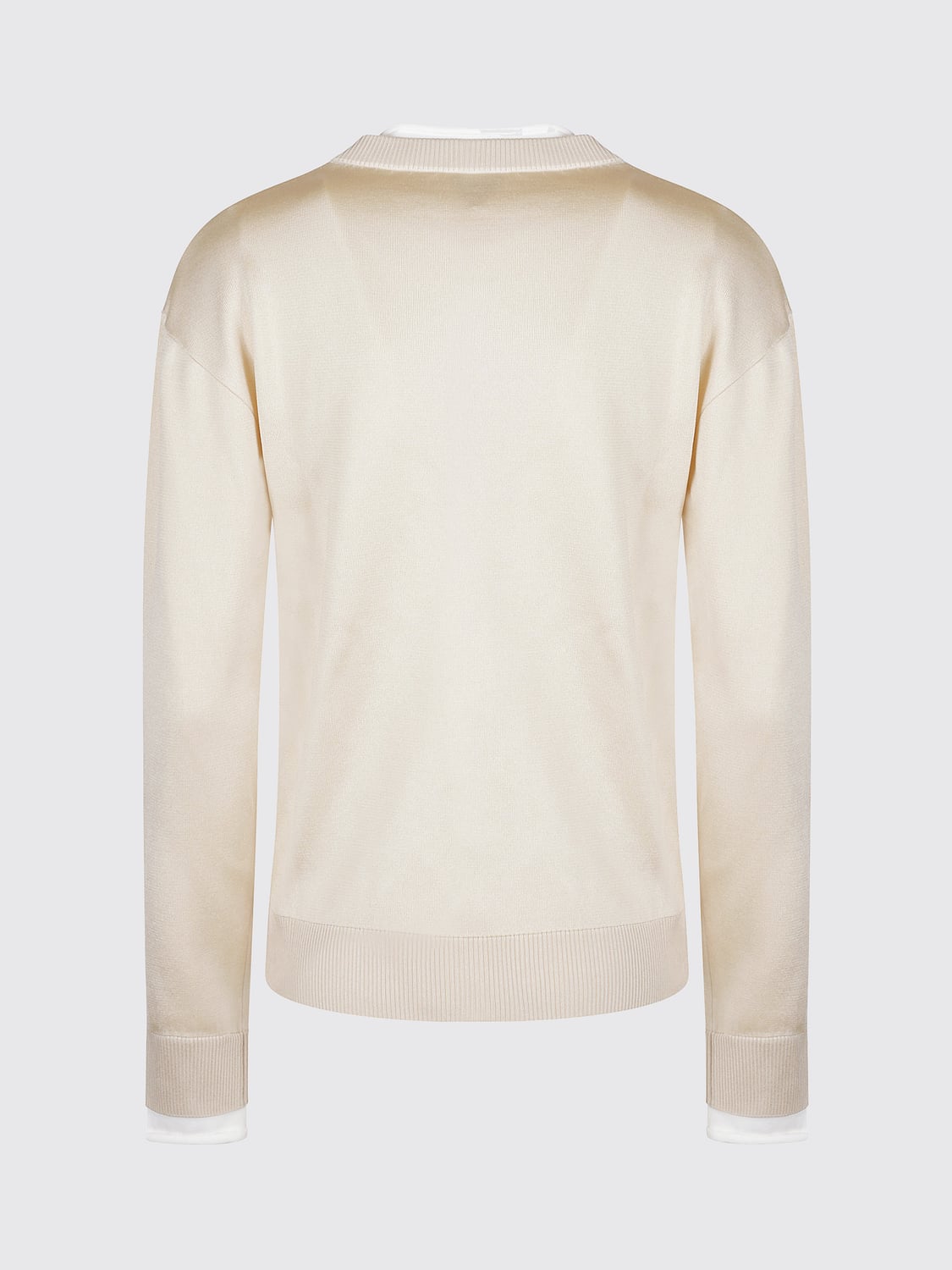 Bottega Veneta Women Bottega Veneta Crewneck 100% Silk Cardigan With Ribbed Trims BOTTEGA VENETA