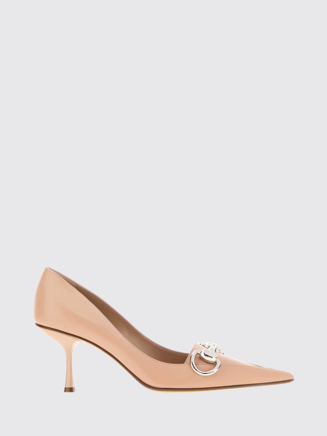 Gucci Women Gucci High-Heel Pumps In Smooth Leather With Horsebit Detail GUCCI