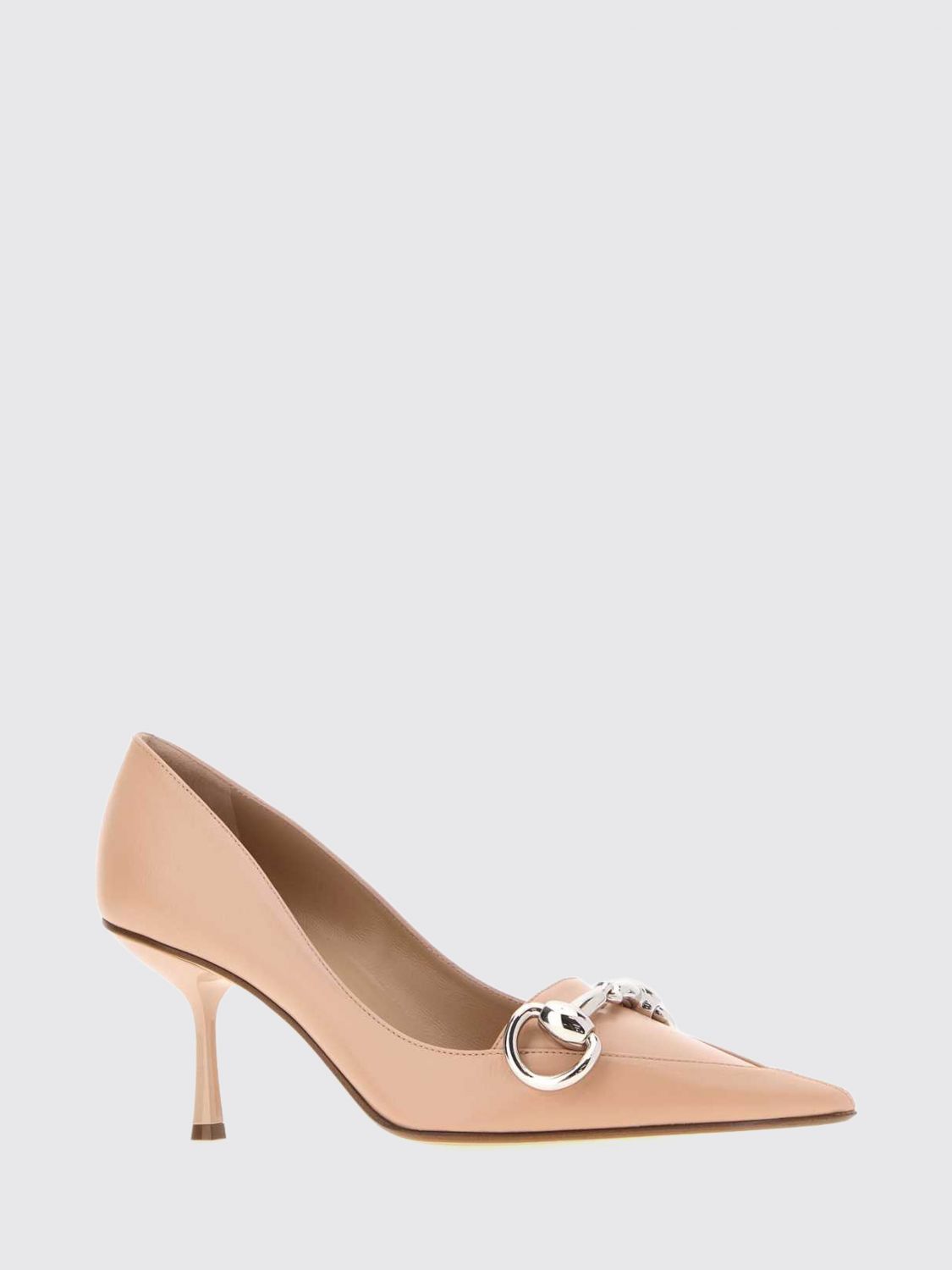 Gucci Women Gucci High-Heel Pumps In Smooth Leather With Horsebit Detail GUCCI