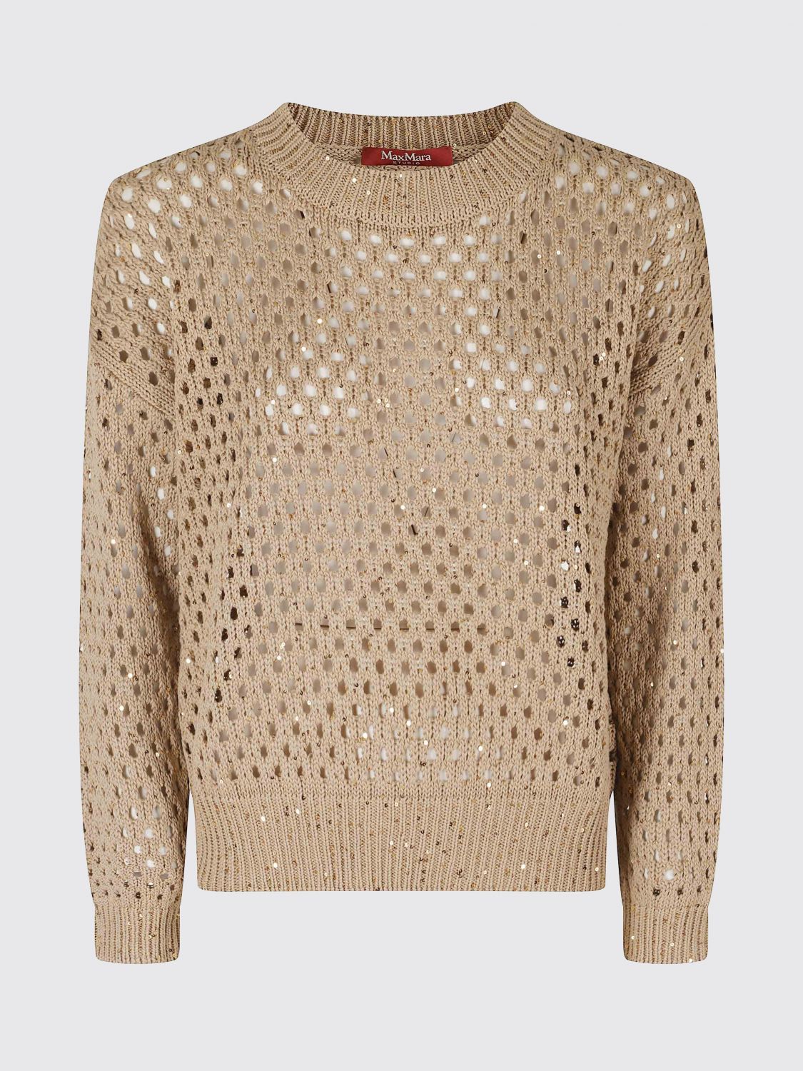 Max Mara Studio Sweater Woman Camel MAX MARA STUDIO