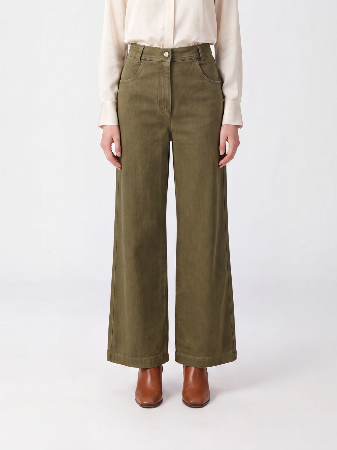 Max Mara Jeans Woman Green MAX MARA
