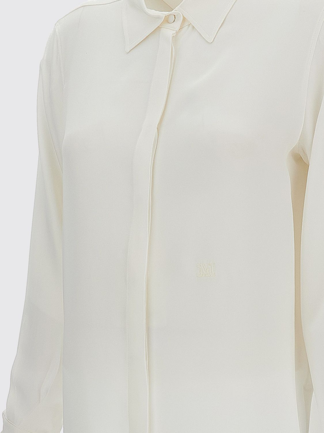 Max Mara Women Silk Shirt Max Mara With A Concealed Button Placket MAX MARA