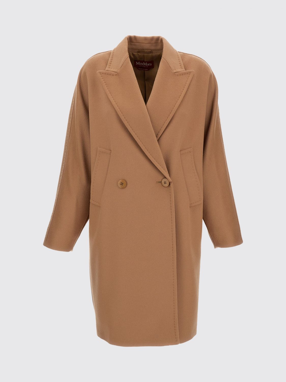 Max Mara Studio Coat Woman Beige MAX MARA STUDIO