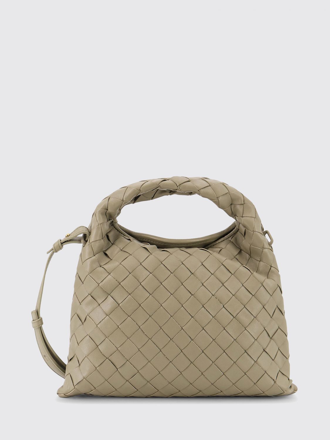 Bottega Veneta Women Small Hop Intrecciato Calfskin Handbag Bottega Veneta