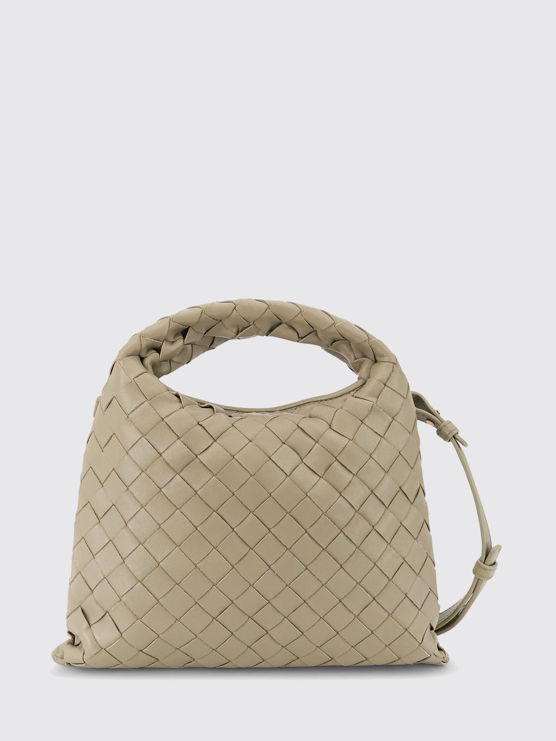 Bottega Veneta Women Small Hop Intrecciato Calfskin Handbag Bottega Veneta