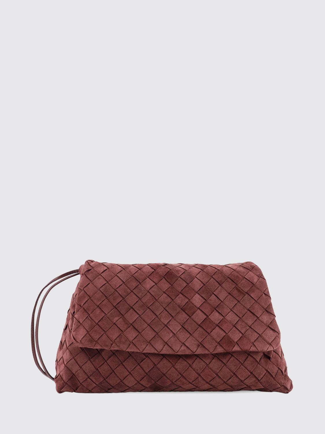 Bottega Veneta Women Giorno Woven Calfskin Shoulder Bag Bottega Veneta With Flap Closure BOTTEGA VENETA