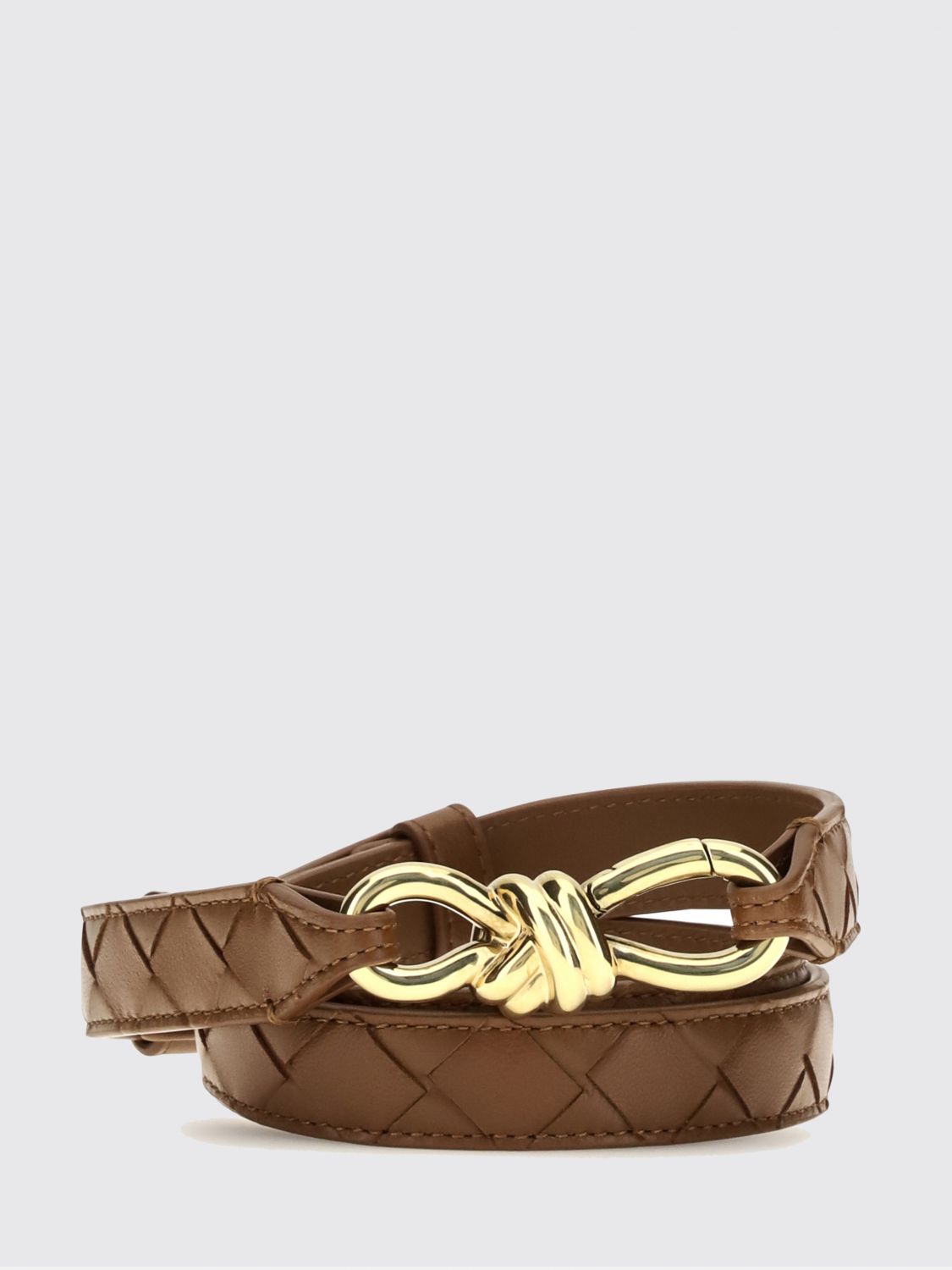 Bottega Veneta Women Smooth Leather Belt Bottega Veneta With Metal Buckle BOTTEGA VENETA
