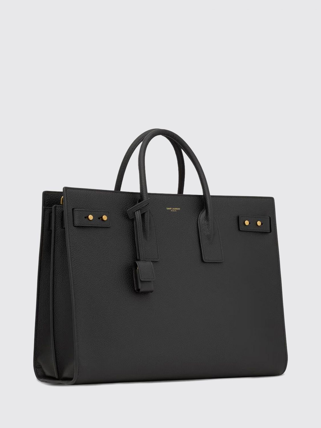 Saint Laurent Men Saint Laurent Sac De Jour Bag In Grained Calfskin Leather With Double Handle SAINT LAURENT
