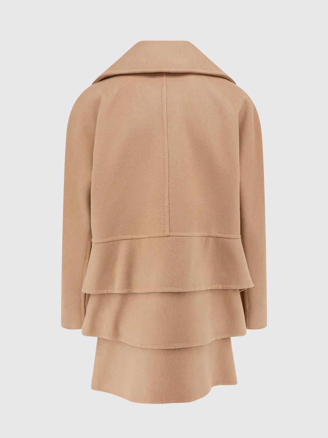 Max Mara Women Max Mara Double-Breasted Short Coat In Virgin Wool And Cashmere