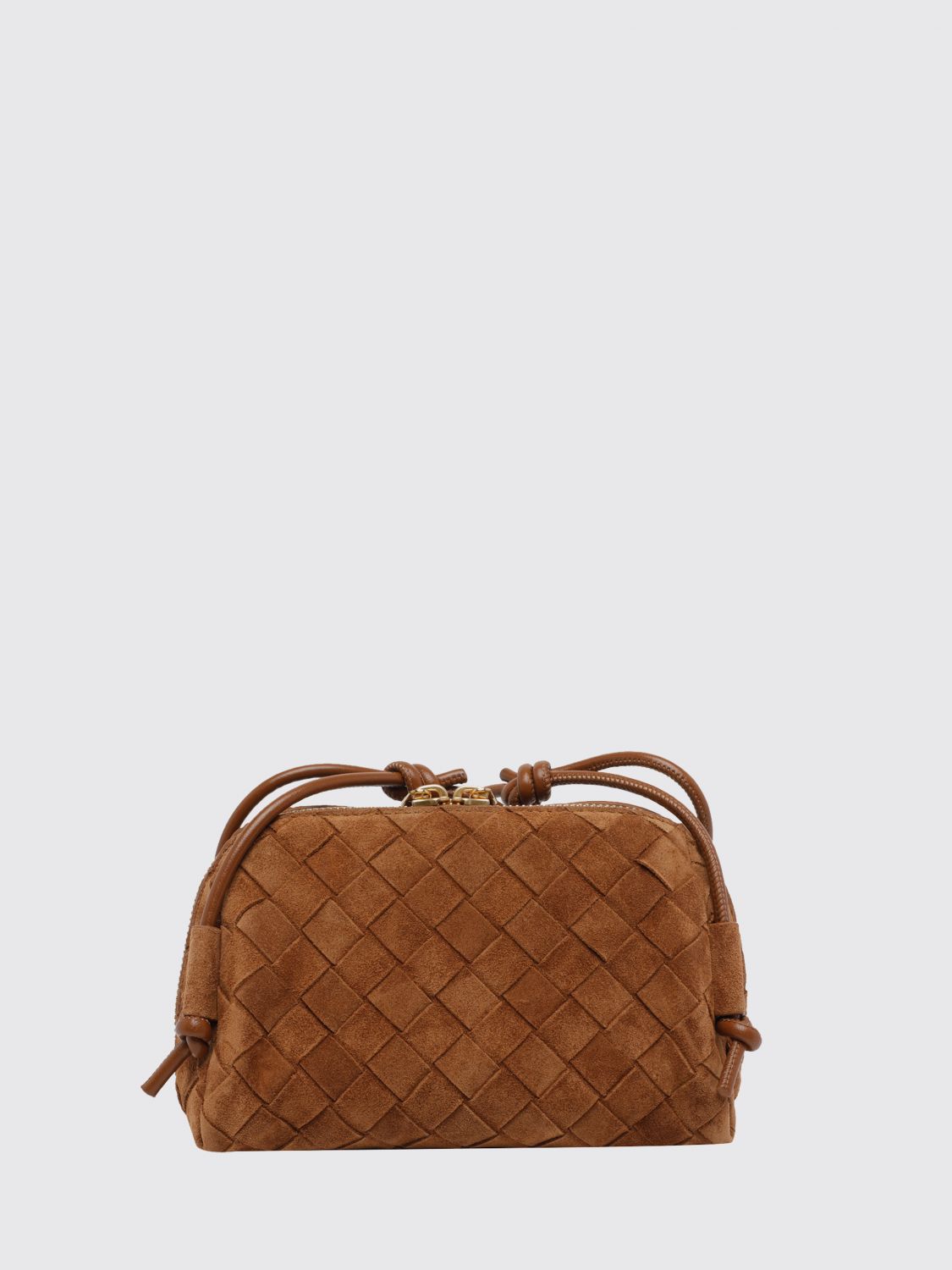 Bottega Veneta Women Concert Intrecciato Suede Leather Mini Bag Bottega Veneta BOTTEGA VENETA