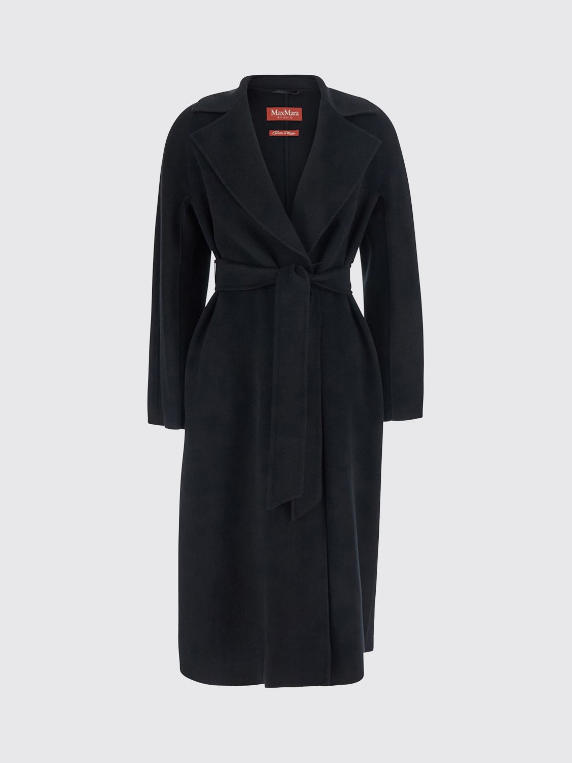 Max Mara Studio Coat Woman Black MAX MARA STUDIO