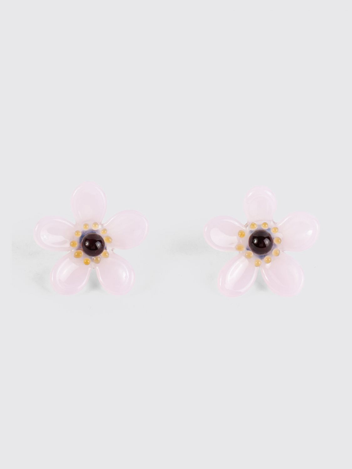 AlaiA Women AlaiA Bloom Flower-Shaped Glass And Brass Stud Earrings ALAIA