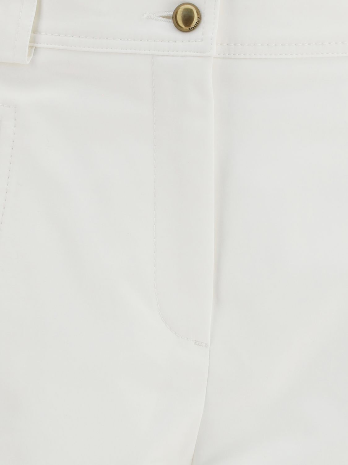Max Mara Women Max Mara Adorni High-Waisted Wide-Leg Cotton Trousers MAX MARA