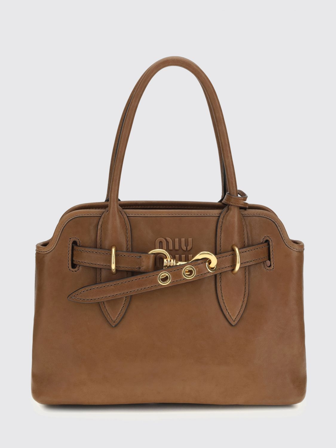 Miu Miu Shoulder Bag Woman Brown MIU MIU
