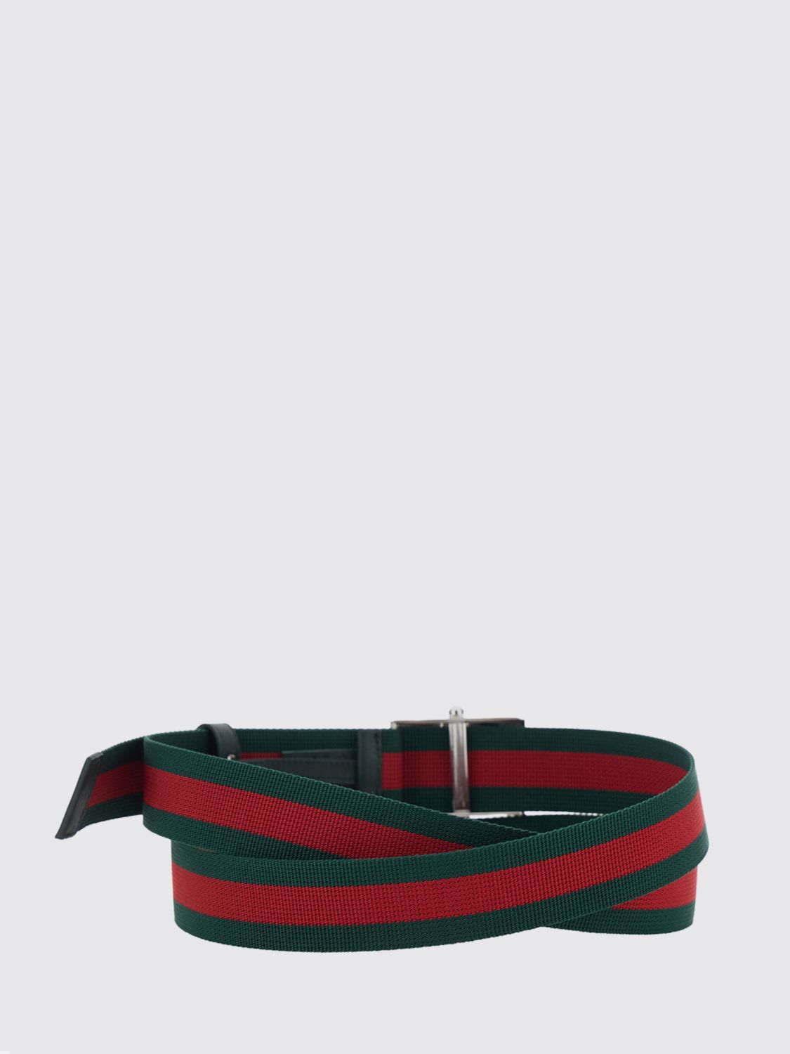 Gucci Men Web Stripe Polyester Belt Gucci GUCCI