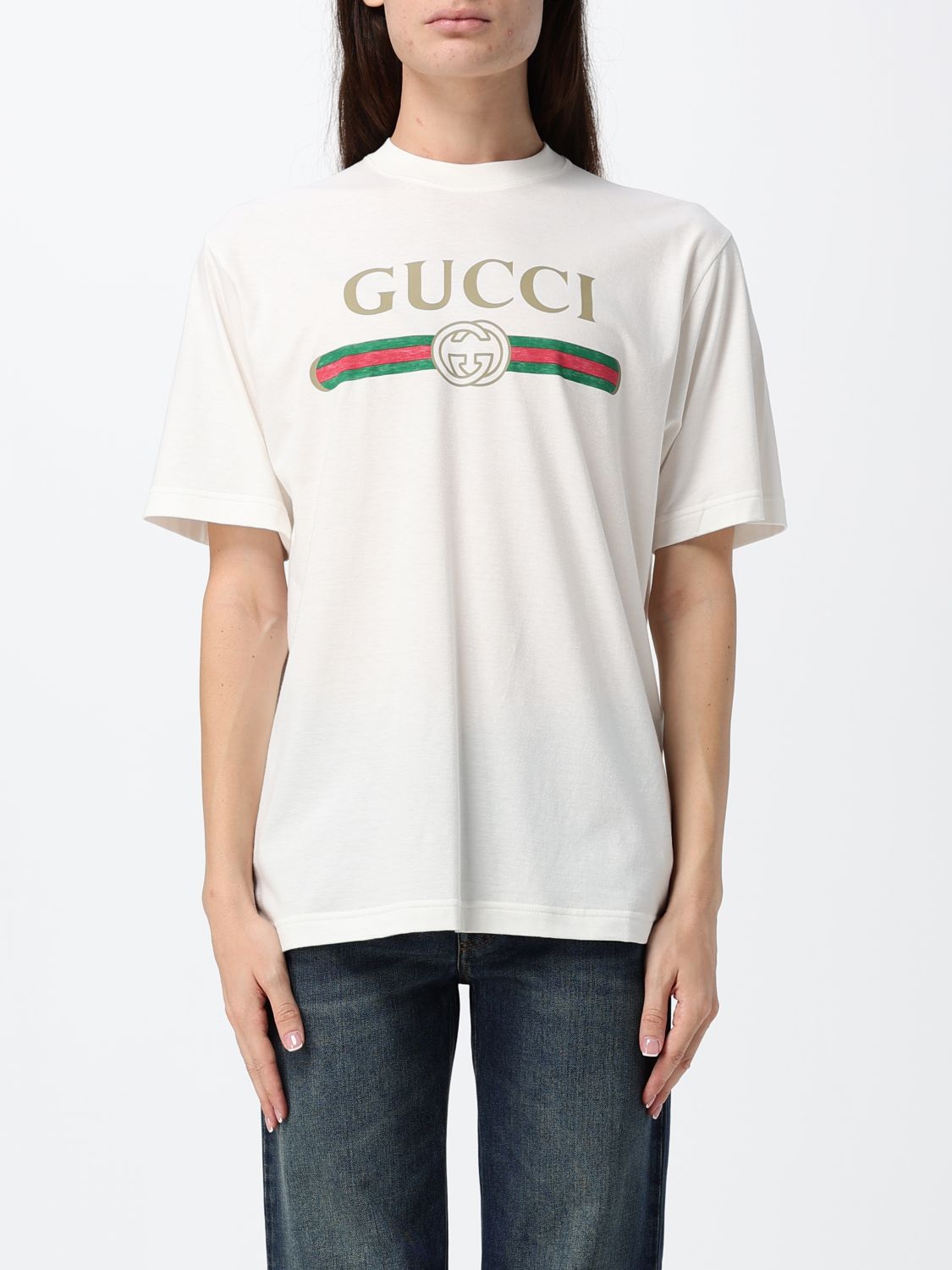 Gucci T-Shirt Woman White GUCCI