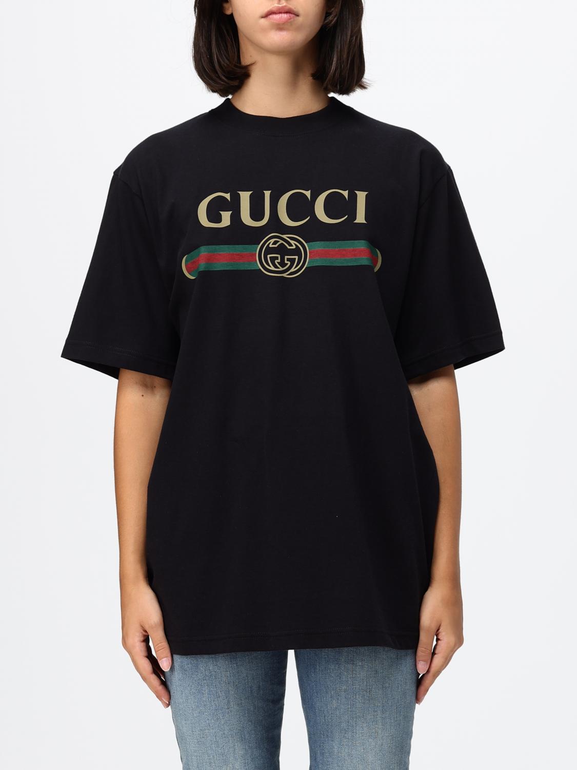Gucci T-Shirt Woman Black GUCCI
