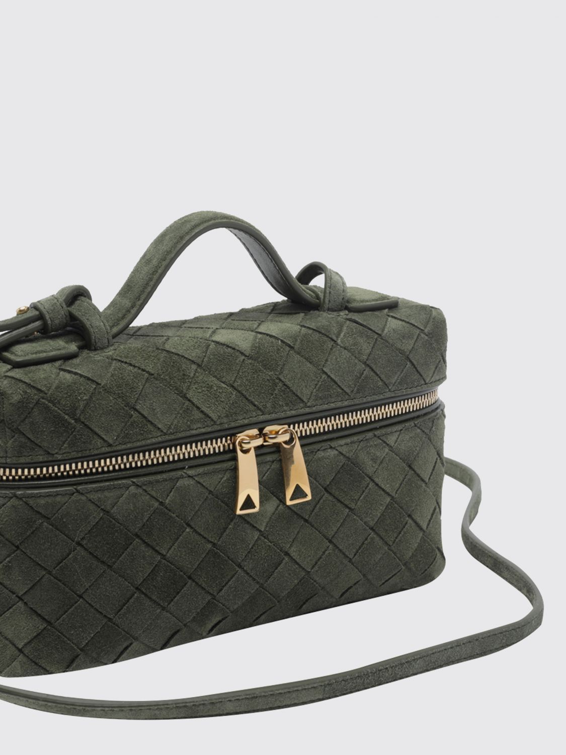 Bottega Veneta Women Bang Bang Intrecciato Suede Leather Mini Bag Bottega Veneta BOTTEGA VENETA
