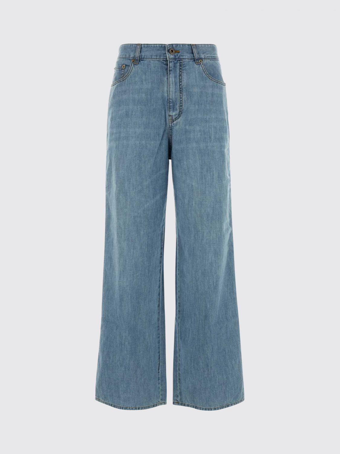 Miu Miu Jeans Woman Gnawed Blue MIU MIU