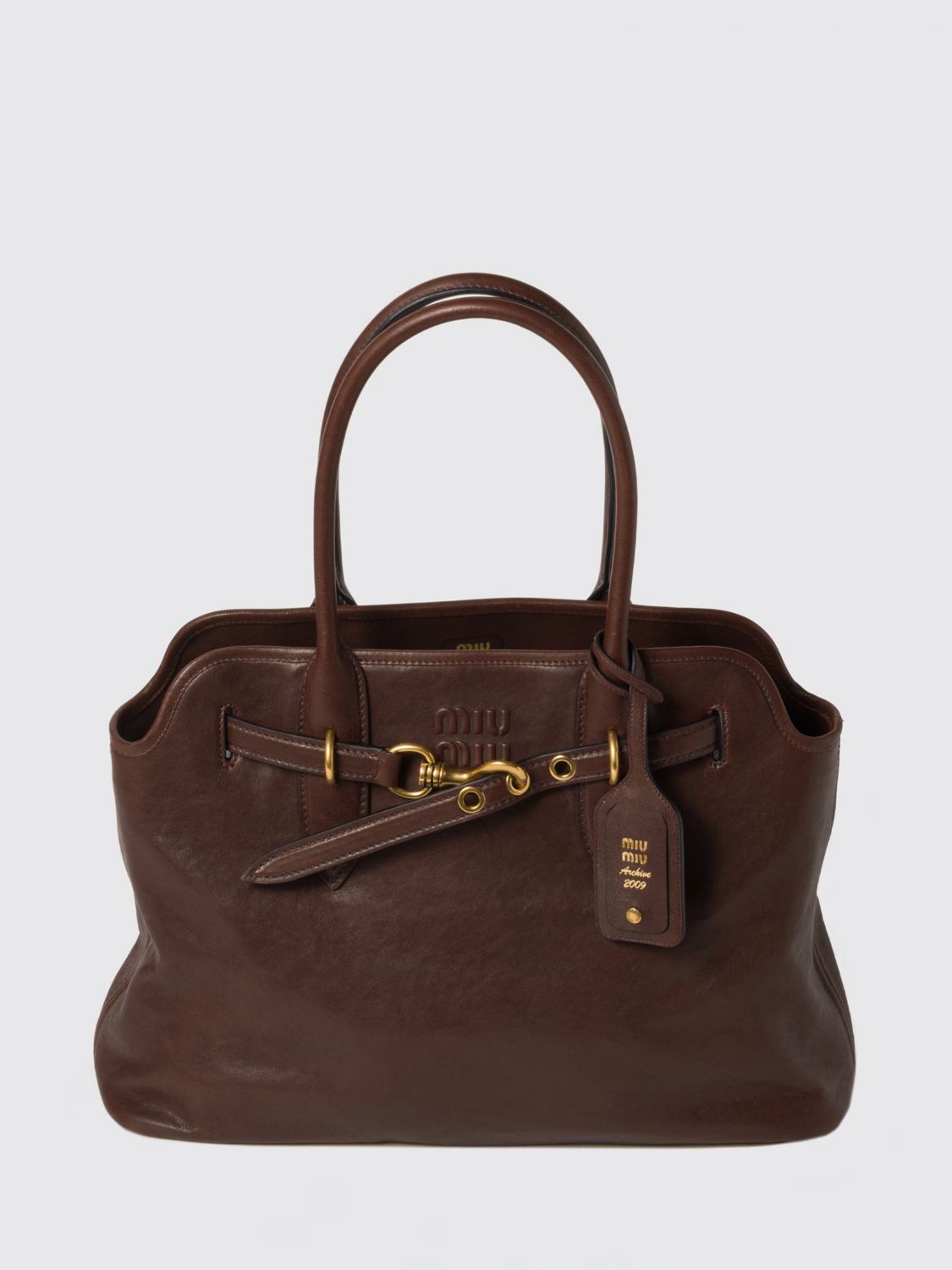 Miu Miu Shoulder Bag Woman Brown MIU MIU