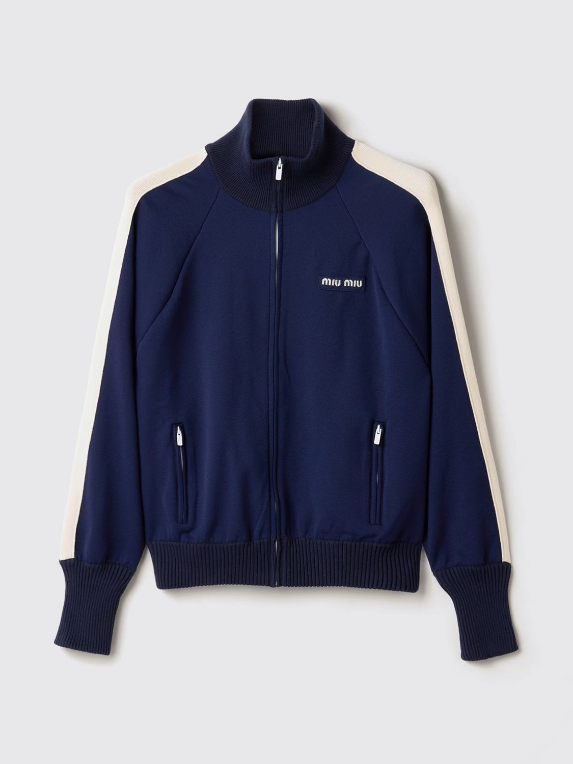 Miu Miu Sweatshirt Woman Blue MIU MIU