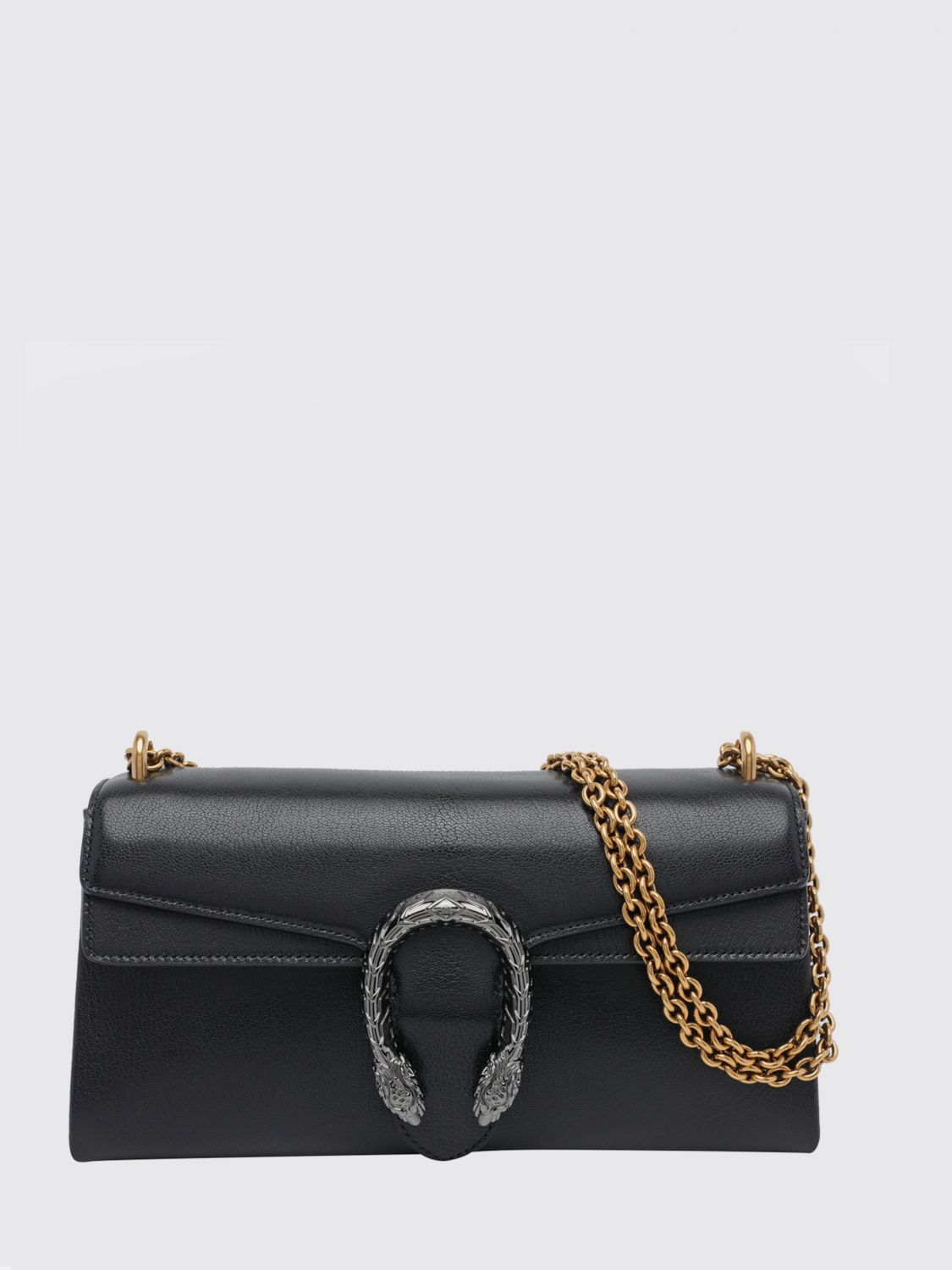 Gucci Women Dionysus Medium Grained Leather Shoulder Bag Gucci With Tiger Head Closure GUCCI