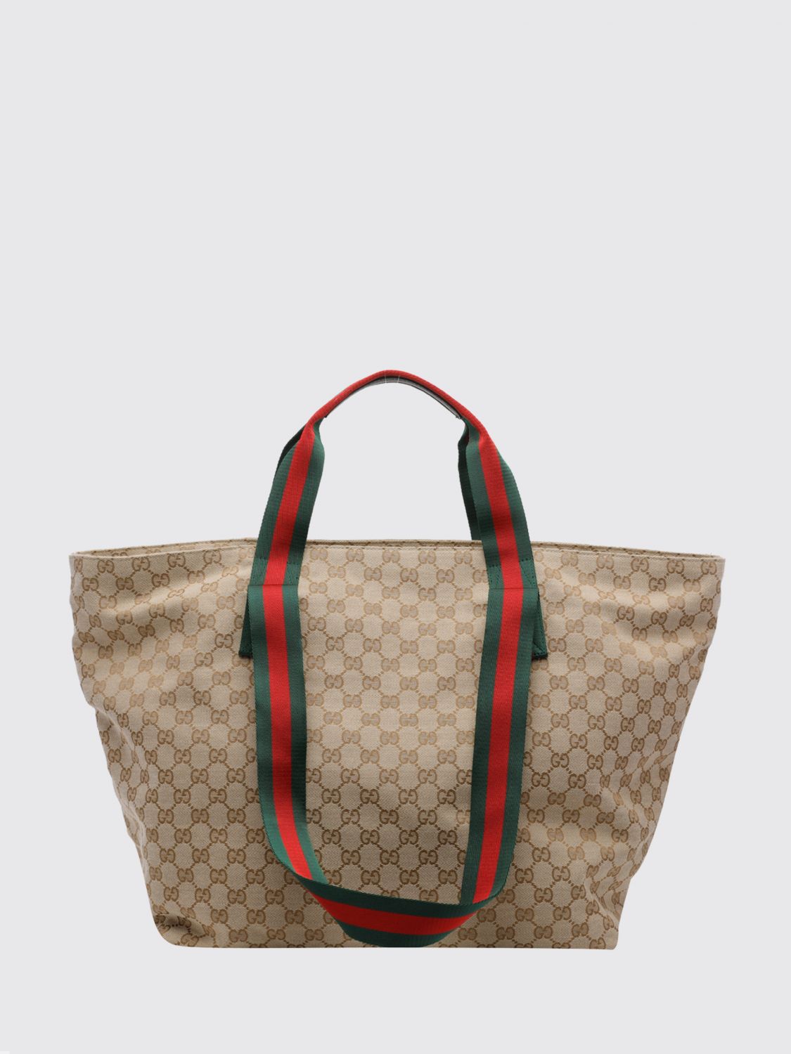 Gucci Women Medium Shopping Bag Gucci In Jacquard Fabric With Gg Monogram And Striped Pattern GUCCI