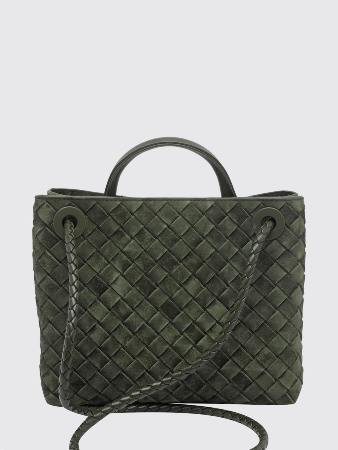 Bottega Veneta Women Bottega Veneta Andiamo Small Intrecciato Calf Leather Handbag BOTTEGA VENETA
