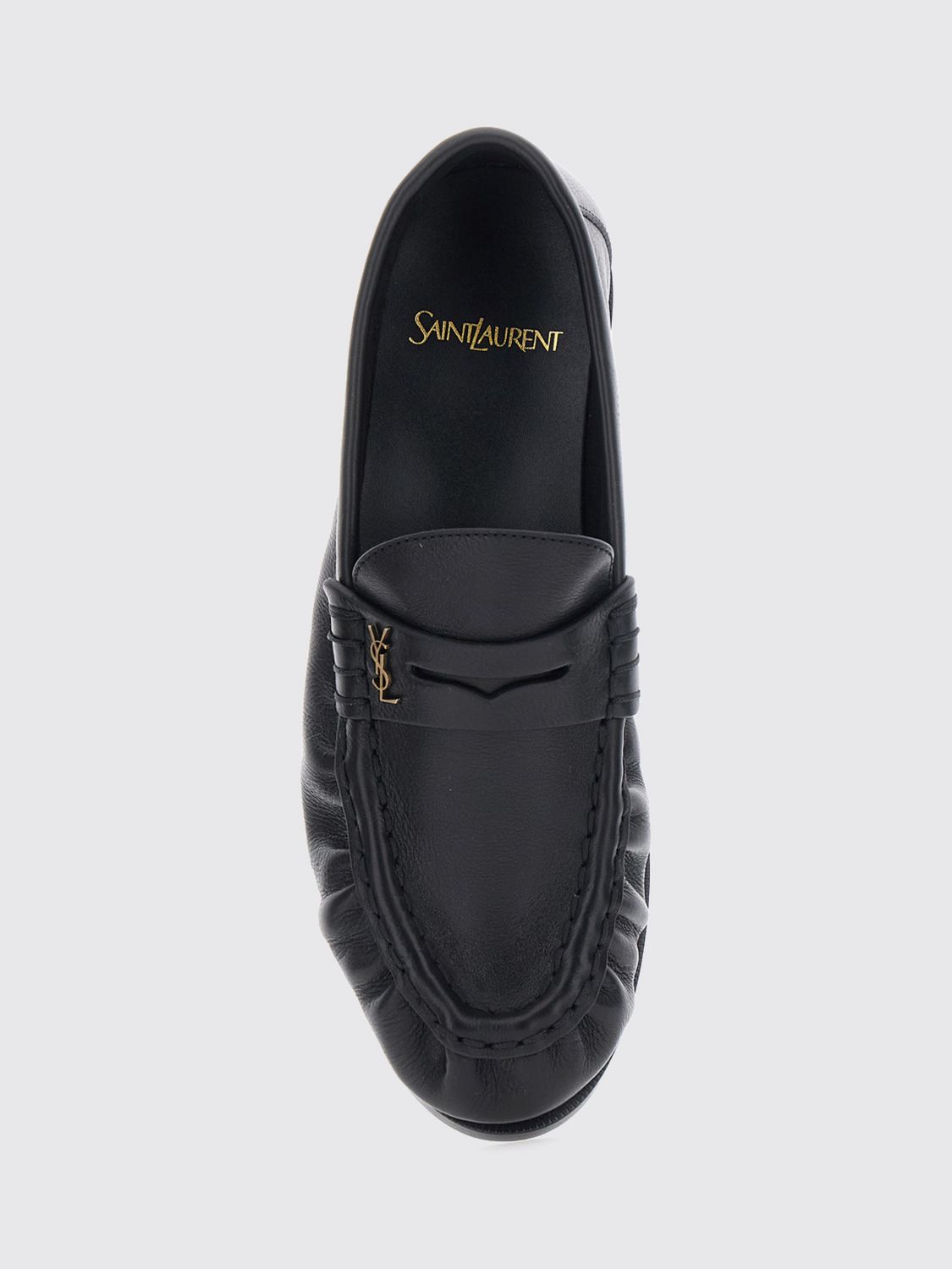 Saint Laurent Women Le Loafer Ysl Monogram Loafers Saint Laurent In Smooth Calfskin Leather SAINT LAURENT