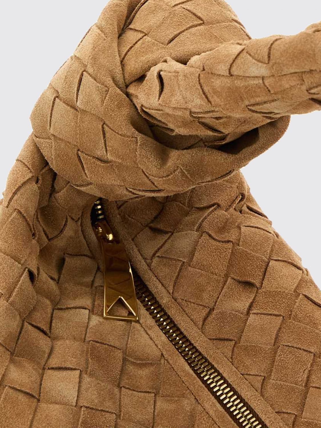 Bottega Veneta Women Bottega Veneta Jodie Intrecciato Calf Leather Shoulder Bag With Knot BOTTEGA VENETA