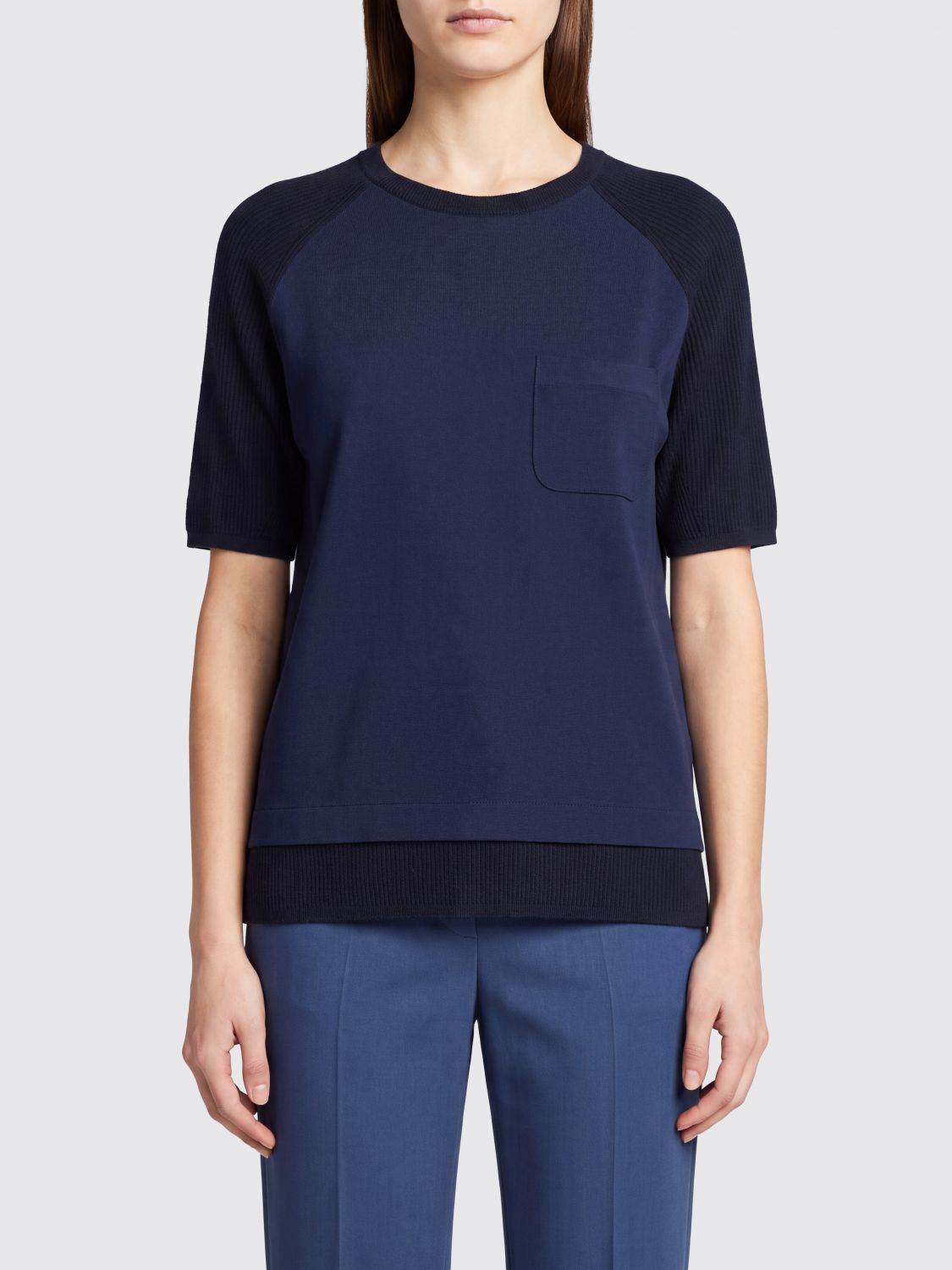 Max Mara T-Shirt Woman Blue MAX MARA