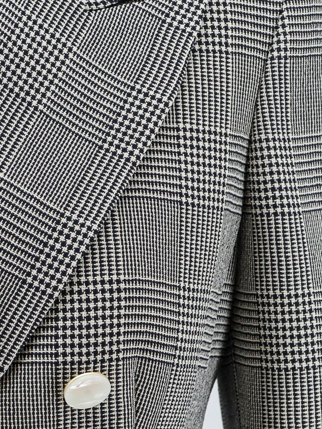 Max Mara Women Max Mara Prince Of Wales Virgin Wool Double-Breasted Blazer MAX MARA