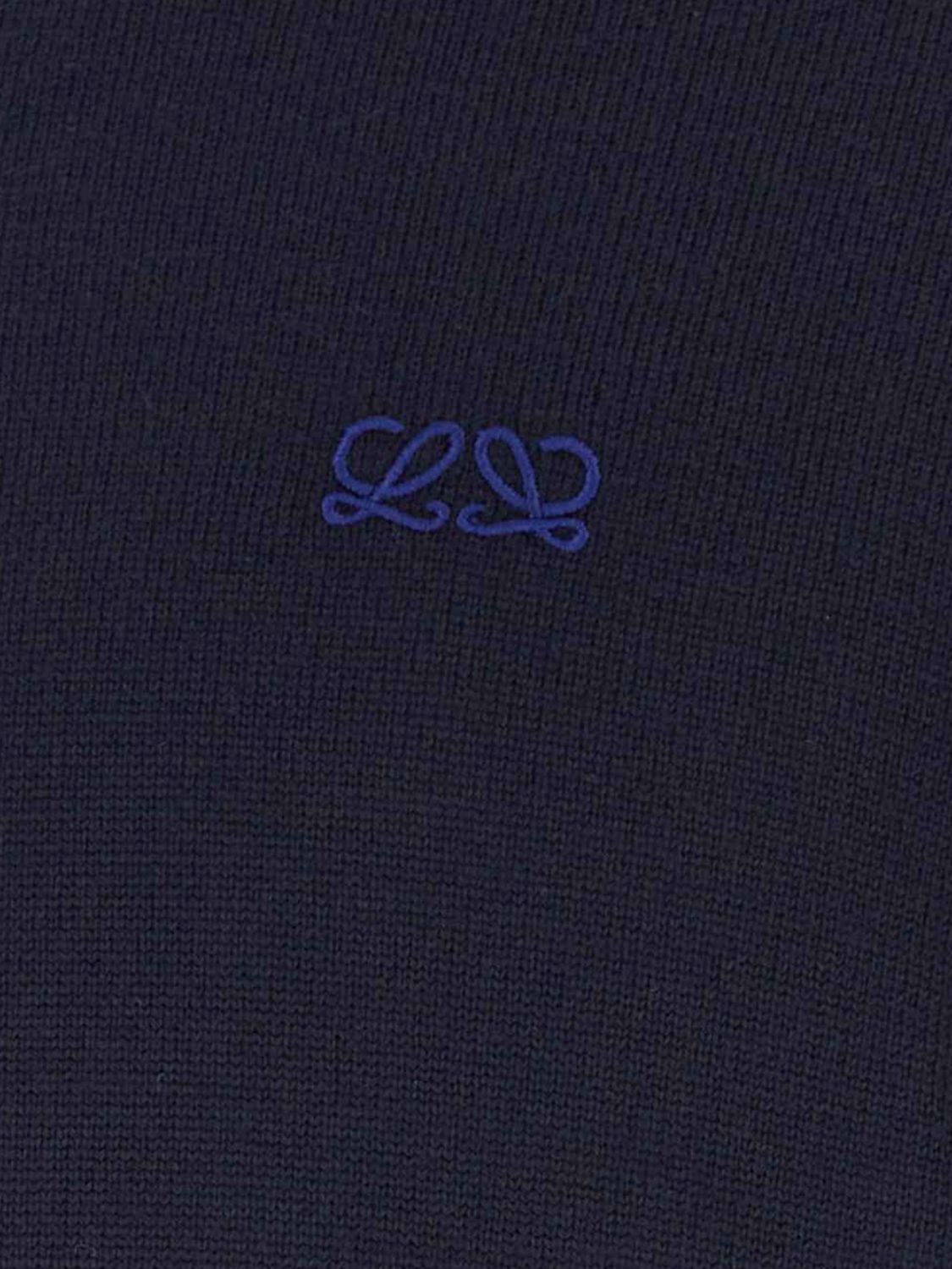 Loewe Men Loewe Anagram Embroidered Wool Crewneck Jumper LOEWE