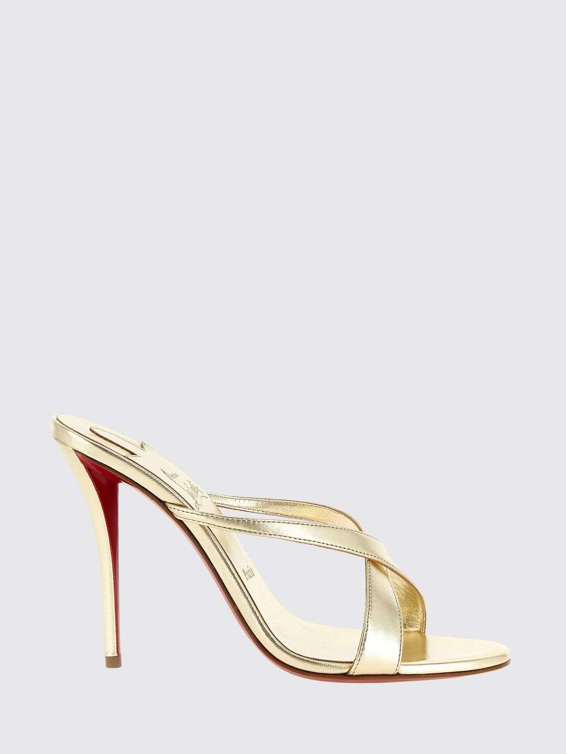 Christian Louboutin Heeled Sandal Woman Gold CHRISTIAN LOUBOUTIN