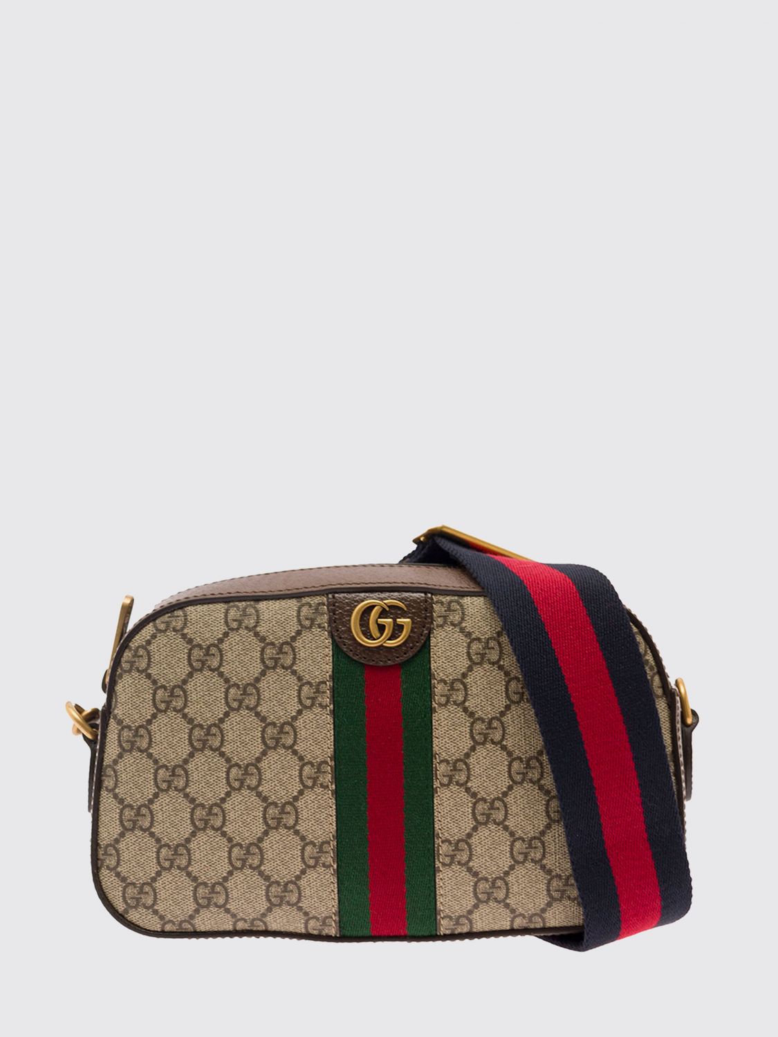 Gucci Men Ophidia Gg Supreme Camera Bag Gucci With Web Stripe GUCCI