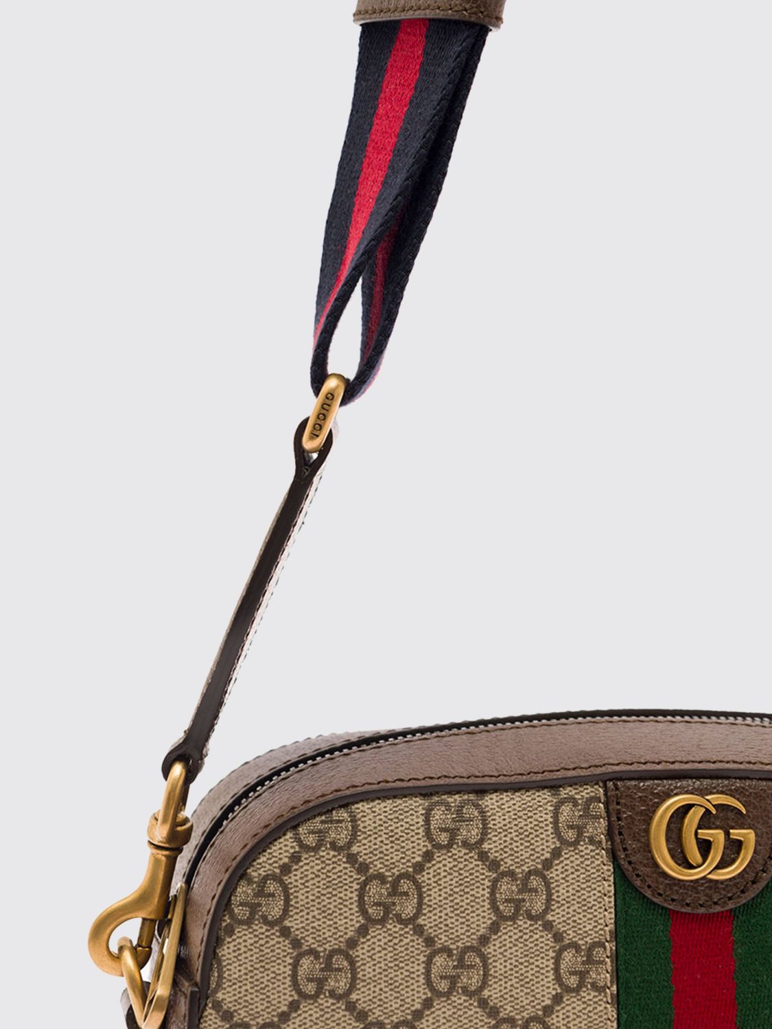 Gucci Men Ophidia Gg Supreme Camera Bag Gucci With Web Stripe GUCCI