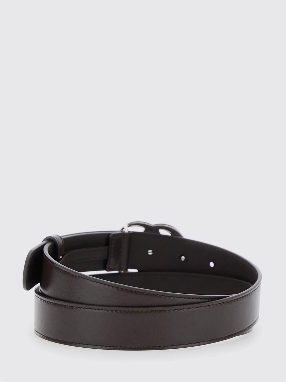 Gucci Men Leather Belt Gucci With Gg Monogram Buckle GUCCI