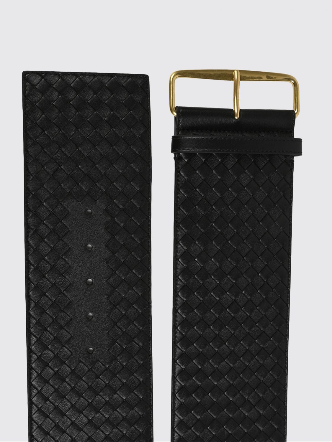 Bottega Veneta Women Classic Smooth Leather Belt Bottega Veneta With Square Buckle BOTTEGA VENETA