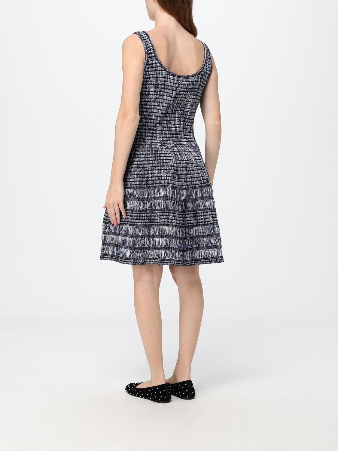 Alai�A Women A-Line Off-The-Shoulder Long Dress Alaia In Jacquard Viscose Knit ALAIA