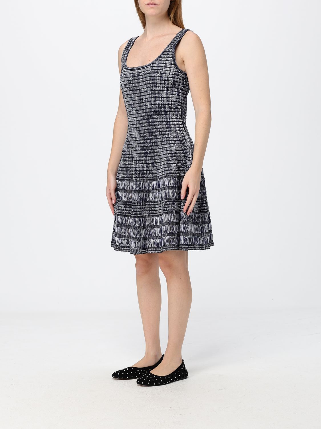 Alai�A Women A-Line Off-The-Shoulder Long Dress Alaia In Jacquard Viscose Knit ALAIA
